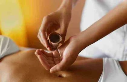 Navel activation therapy with warm oil at 22 Ayur